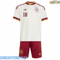 Camisa de time de futebol Espanha Martin Zubimendi #18 Replicas 2º Equipamento Infantil Mundo 2026 Manga Curta (+ Calças curtas)